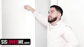 Clever stepsis Vivian Taylor makes her stepbrother cum inside her by force
