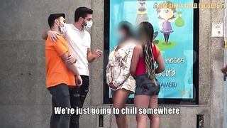 Two young Mexican girls were picked up at the bus stop
