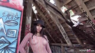Outdoor casting with Jessy Jey for a modeling job, turned hardcore sex session