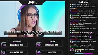 A cute girl fucks with a streamer right in the broadcast