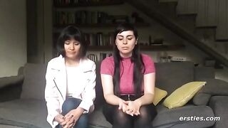 Two hot lesbians enjoy passionate sex with a strapon