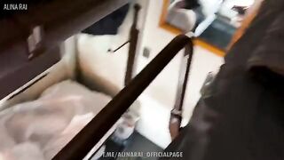 A stepson was caught by his beautiful stepmom in a compromising situation