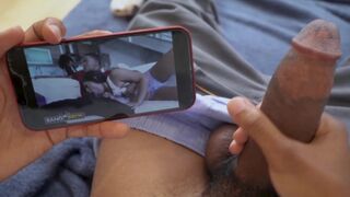 Lil D rubs one out to his own porn featuring Julz Gotti