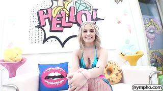 Petite teen nympho Chanel Camryn gets her pussy railed hard in intense action