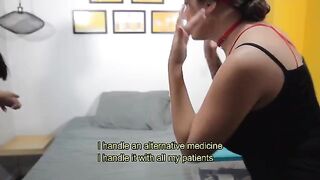 The doctor gave a deep anal treatment to Salome Gil to cure her, in a steamy scene