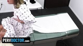 The big-assed doctor Mimi Monet fucks her patient with her huge boobs in the office
