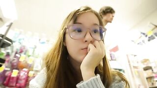 Amateur couple filmed sex vlog in hotel room, ending with passionate, raw intimacy and a huge creampie