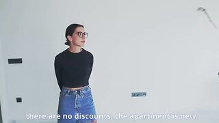 The husband watches his wife being fucked by a realtor to get a discount