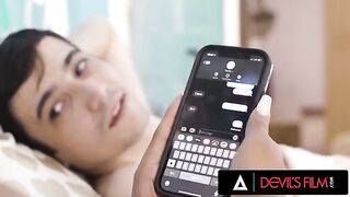 Unhappy Sophia Leone fucks a stranger in front of her boyfriend to show him what he's missing