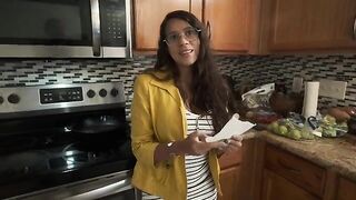 My stepmom is a big ass and she wakes me up with her cunt in the morning when my dad's not around