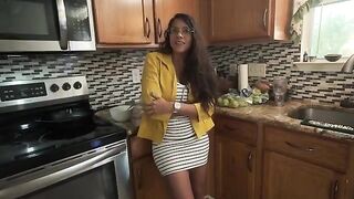 My stepmom is a big ass and she wakes me up with her cunt in the morning when my dad's not around