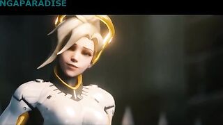 Hot Overwatch Mercy compilation with the hottest scenes