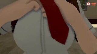 My Hero Academia's Momo x Mineta scene from Sex Histories, fully animated in Spanish