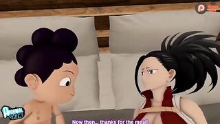 My Hero Academia's Momo x Mineta scene from Sex Histories, fully animated in Spanish