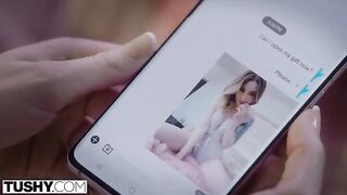 Petite blonde gets her ass gapped by an older man
