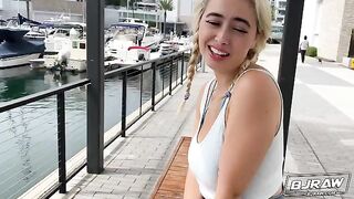 Cute girl Chloe Surreal was picked up and received a messy cumshot