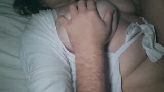 I love fucking my chubby wife with her huge ass at night