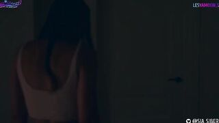 Strap-on sex with Halloween costumes and XXX parady vibe