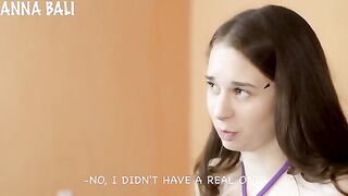 A cute girl caught her first sex with stepdad in a live stream