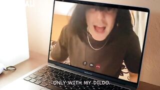 A cute girl caught her first sex with stepdad in a live stream