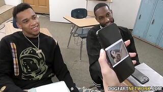 Kenzie Love gets two huge BBCs in her pussy