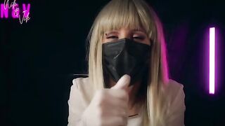 A crazy nurse in rubber gloves brings intense pleasure and a second orgasm