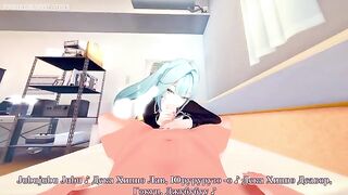 Sex with a beautiful girl wearing a Faruzan cosplay