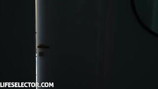 Step sister surprises her brother, he didn’t expect to get wet