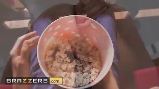 Tina Fire got her pussy smashed by Jordi El In the popcorn machine