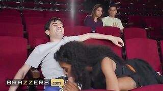 Tina Fire got her pussy smashed by Jordi El In the popcorn machine