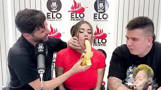 The interview with Elo Podcast ended up with a blowjob and cumshot