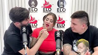 The interview with Elo Podcast ended up with a blowjob and cumshot