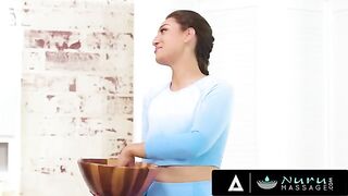 Busty masseuse Bella Rolland gets pounded by pervert landlord