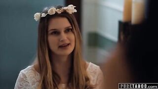 The bride-to-be couldn’t resist getting intimate with her girlfriend, exploring new desires