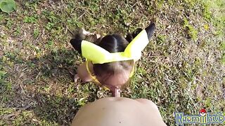 A girl in tender sex with a Japanese setting