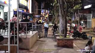 Spying Sara Blonde in Colombian nightclub action