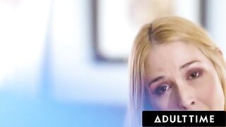 A stepmom with big boobs teaches her stepson everything about sex