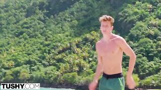 Scarlett’s adventurous spirit in anal sex with a stunning redhead