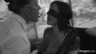 Keisha is getting a lesson from her strict teacher in a steamy office scene