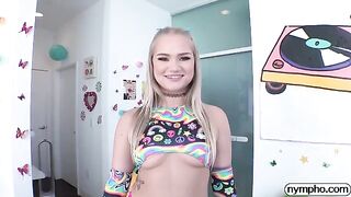 The blonde is a nympho, she needs to be fucked, and fucked hard