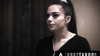 Pervert stepson fucks his teacher’s virgin cheerleader girlfriend in a taboo encounter