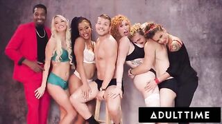 Xmas is coming and these sluts Lauren, Kira, Kenna, and April are getting fucked