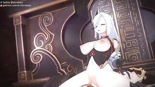 A bunch of Genshin Impact girls getting fucked and creampied
