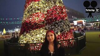 Skinny Latina babe films herself having fun before shooting her first movie