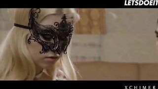 Luxury blonde Misha Cross fucked by two cocks in an erotic threesome