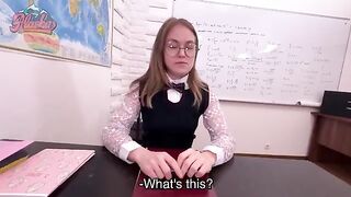 The appetizing girl was fucked by a lustful director on cam