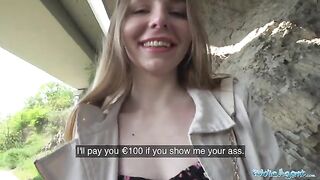 A long haired Ukrainian girl agreed to have sex for money with a stranger