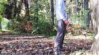 DICKFLASH in the PARK: a slutty MILF gives me a hard titty fuck
