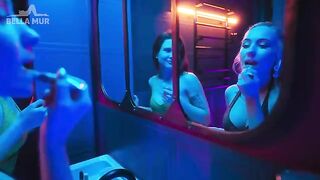 A night club encounter turned steamy in the toilet with Sofia Simens