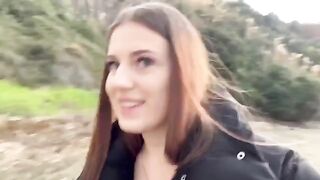 The couple fucked on the beach and got caught by friends